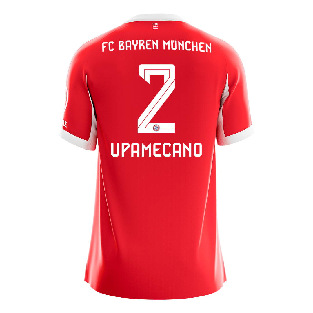 Bayern Munich UPAMECANO #2 Home Soccer Jersey 2025/26 - gojersey