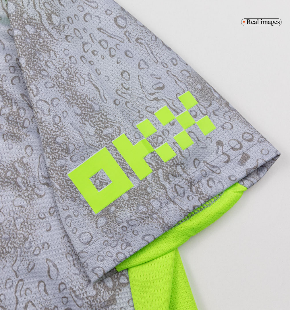 Kid's Manchester City Third Kit(Jersey+Shorts+Socks) 25/26 Gray - gojersey