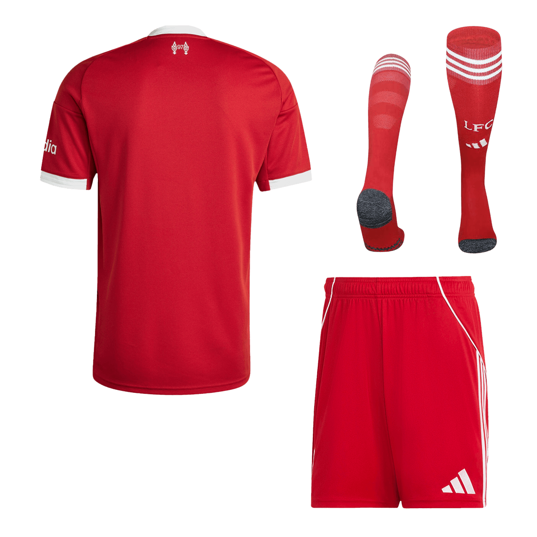 2025/26 Liverpool Home Soccer Jersey Kit - gojersey