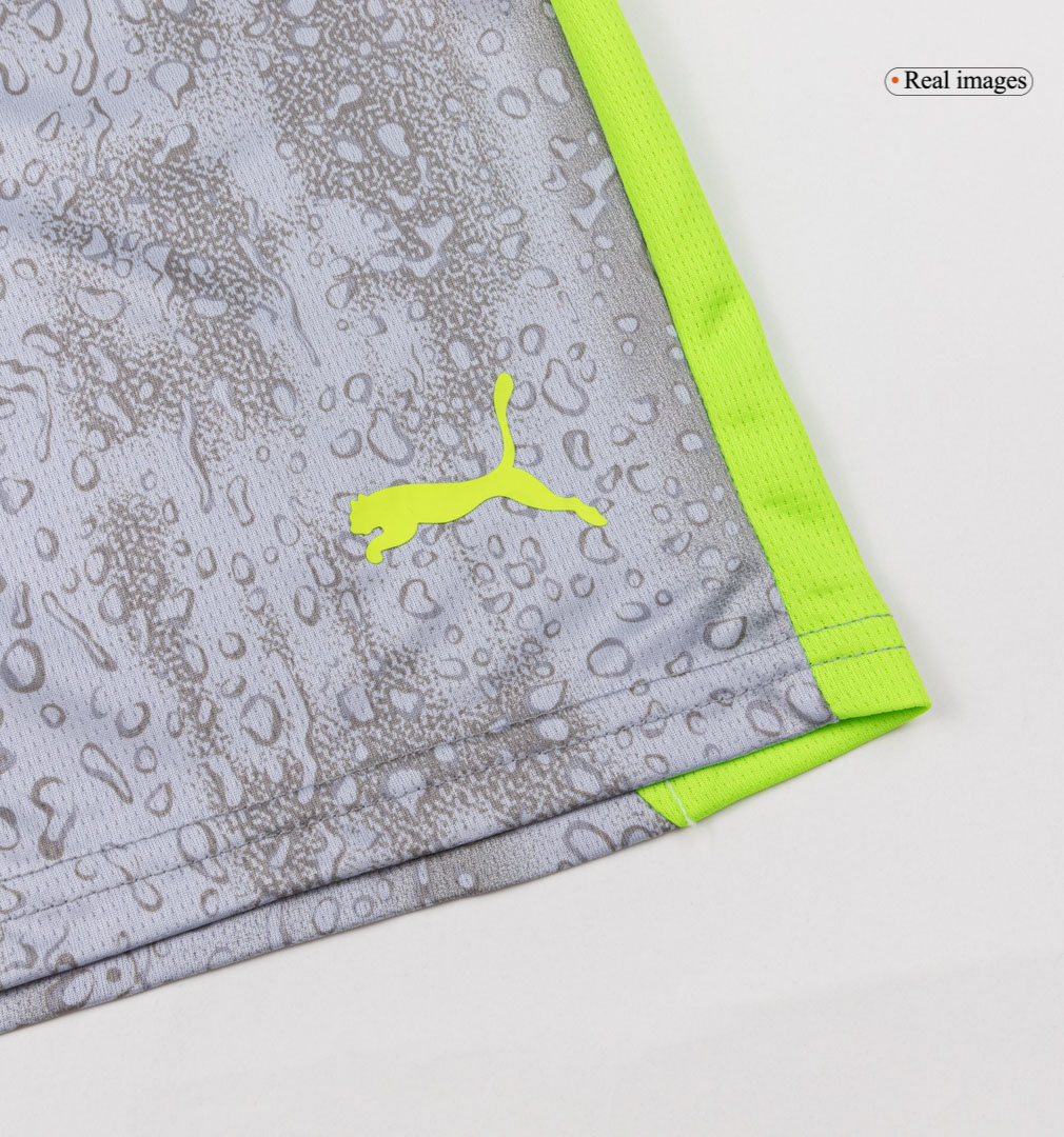 Kid's Manchester City Third Kit(Jersey+Shorts+Socks) 25/26 Gray - gojersey