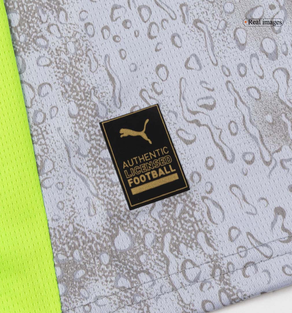 Kid's Manchester City Third Kit(Jersey+Shorts+Socks) 25/26 Gray - gojersey