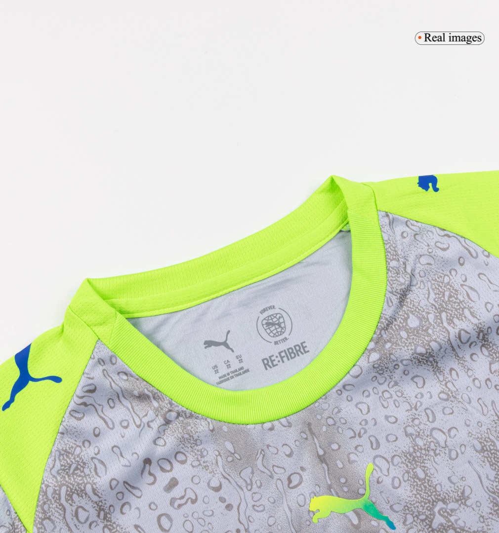 Kid's Manchester City Third Kit(Jersey+Shorts+Socks) 25/26 Gray - gojersey