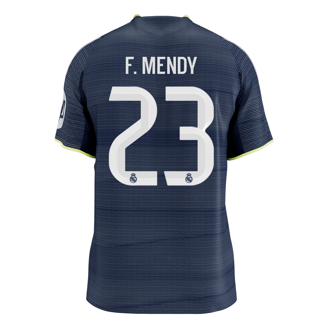 F.MENDY #23 Authentic Real Madrid Away Soccer Jersey 2025/26 Navy - gojersey