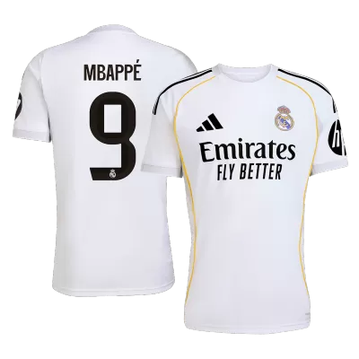 Real Madrid MBAPPÉ #9 Home Soccer Jersey 2025/26 - gojersey