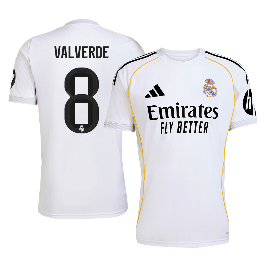 Real Madrid VALVERDE #8 Home Soccer Jersey 2025/26 - gojersey