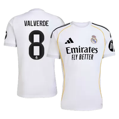 Real Madrid VALVERDE #8 Home Soccer Jersey 2025/26 - gojersey