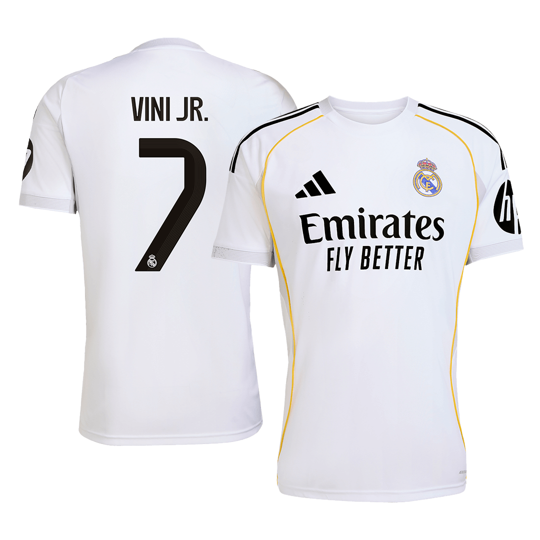 Real Madrid VINI JR. #7 Home Soccer Jersey 2025/26 - gojersey