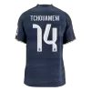 TCHOUAMENI #14 Authentic Real Madrid Away Soccer Jersey 2025/26 Navy - gojersey