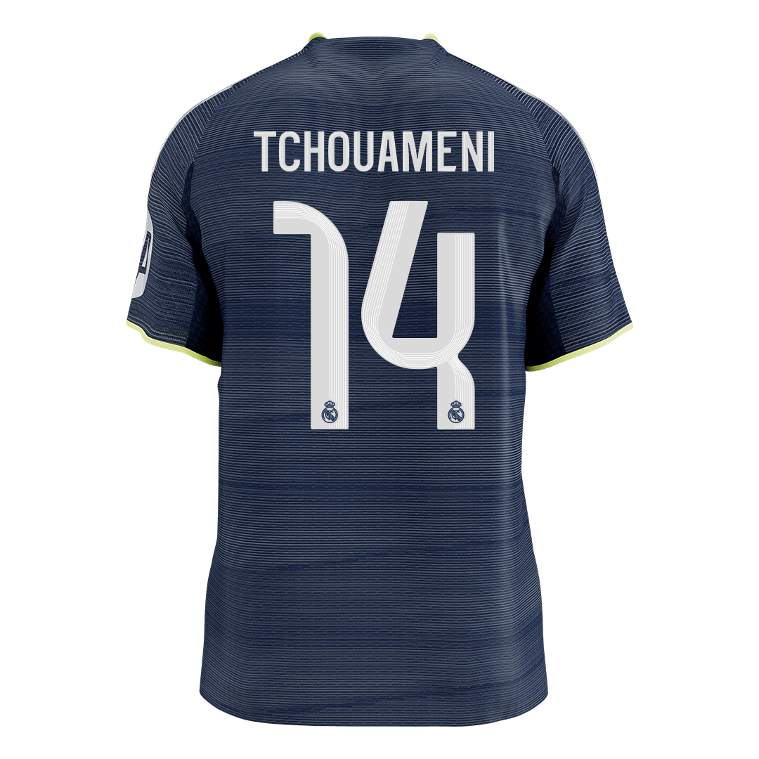 TCHOUAMENI #14 Authentic Real Madrid Away Soccer Jersey 2025/26 Navy - gojersey