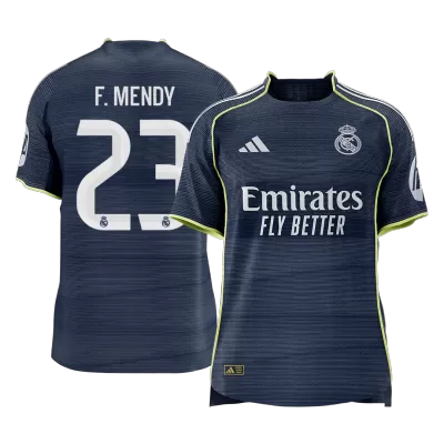 F.MENDY #23 Authentic Real Madrid Away Soccer Jersey 2025/26 Navy - gojersey