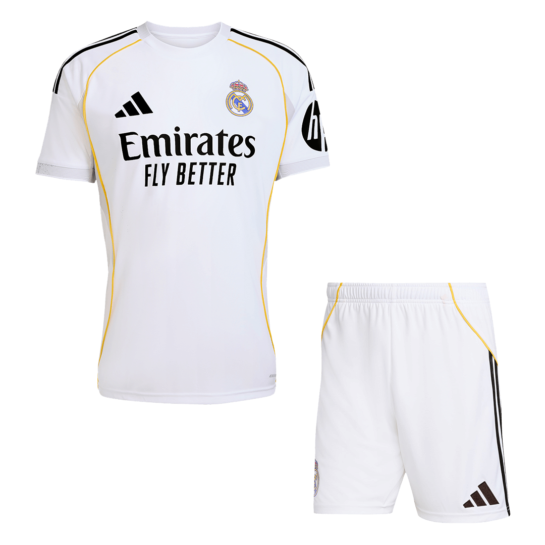 Real Madrid Home Soccer Jersey Kit 2025/26 (Jersey+Shorts) - gojersey