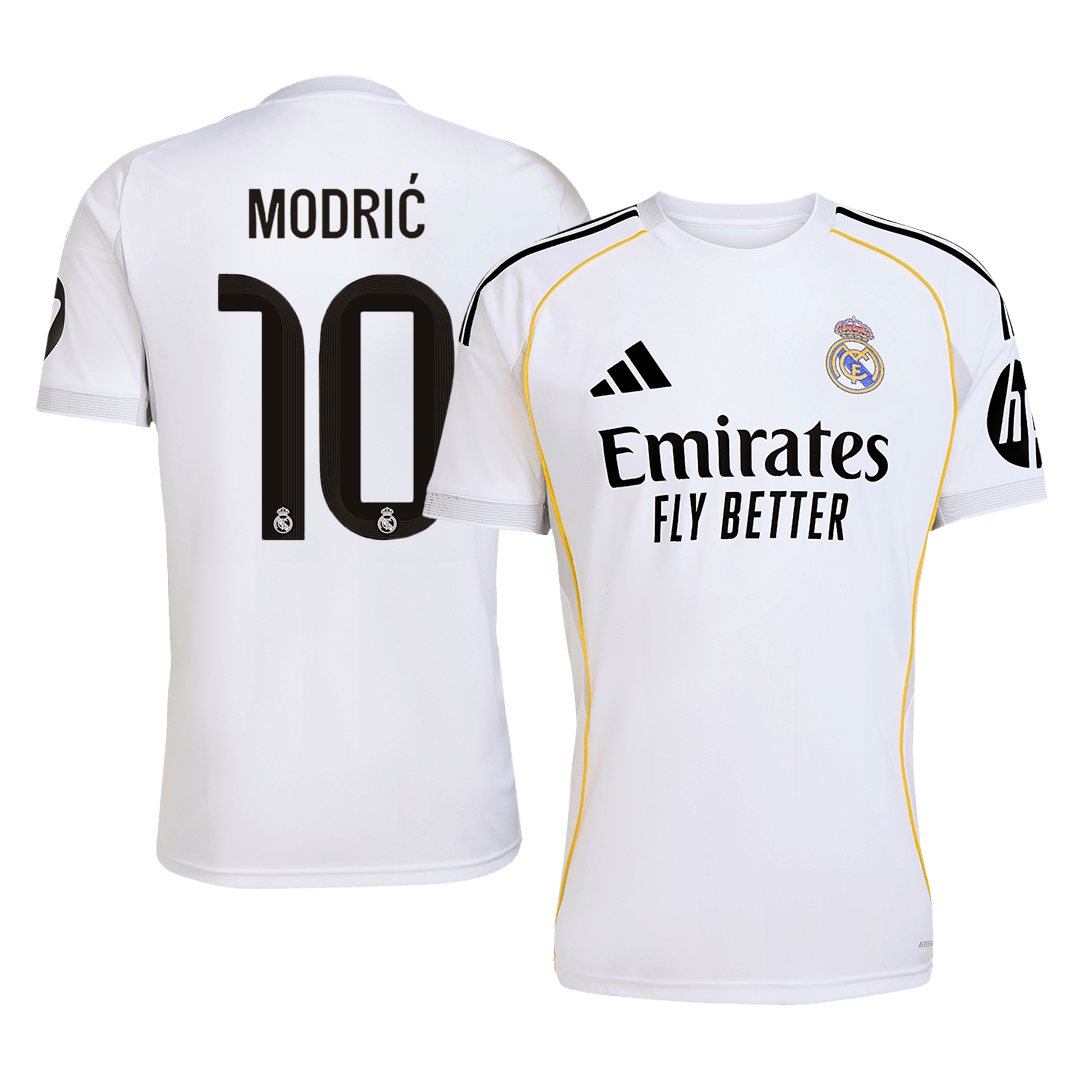 Real Madrid MODRIĆ #10 Home Soccer Jersey 2025/26 - gojersey