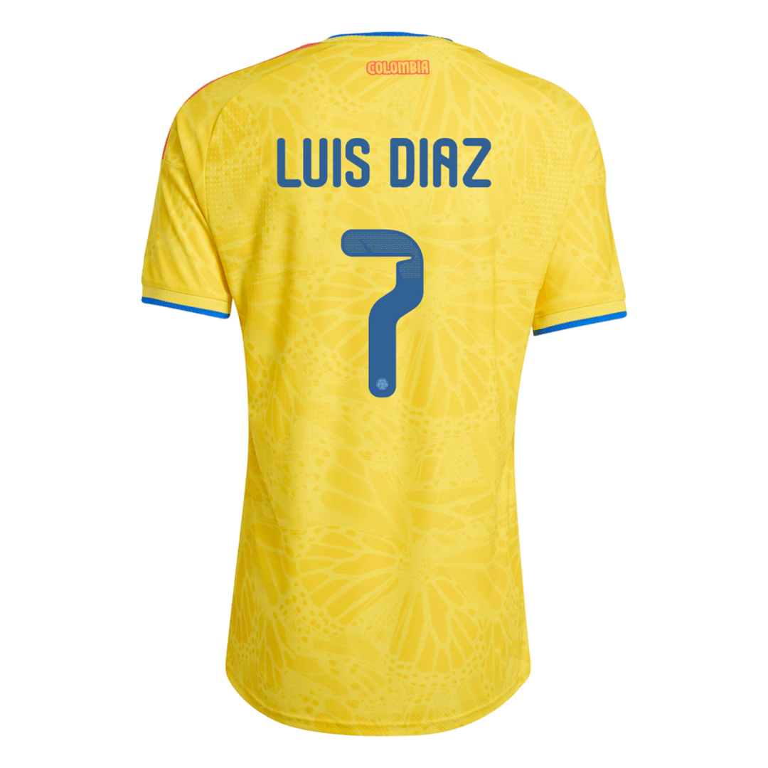 Colombia LUIS DíAZ #7 Home Soccer Jersey Authentic 2026 - gojersey