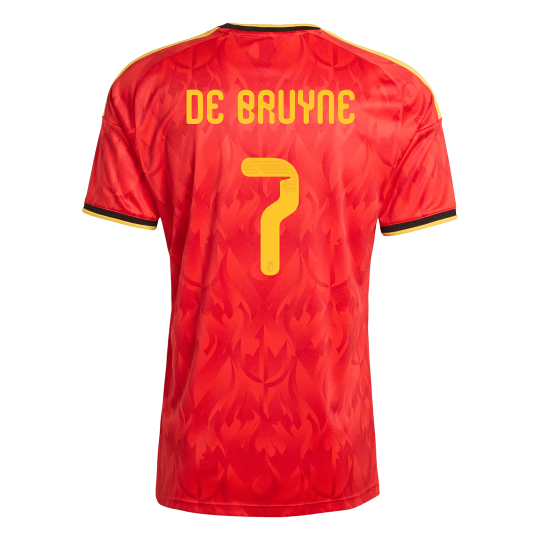 DE BRUYNE #7 Belgium Home Soccer Jersey World Cup 2026 Red - gojersey