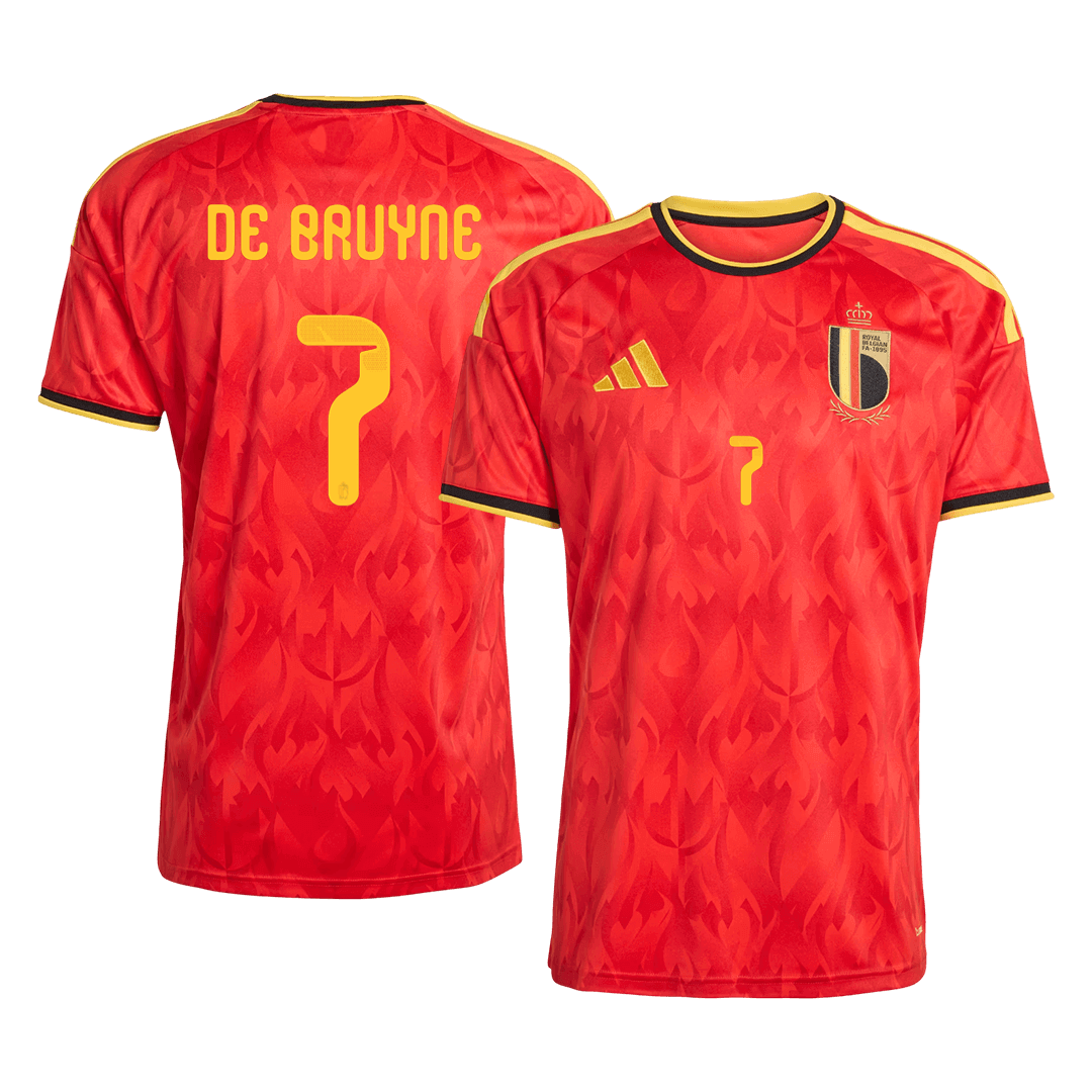 DE BRUYNE #7 Belgium Home Soccer Jersey World Cup 2026 Red - gojersey