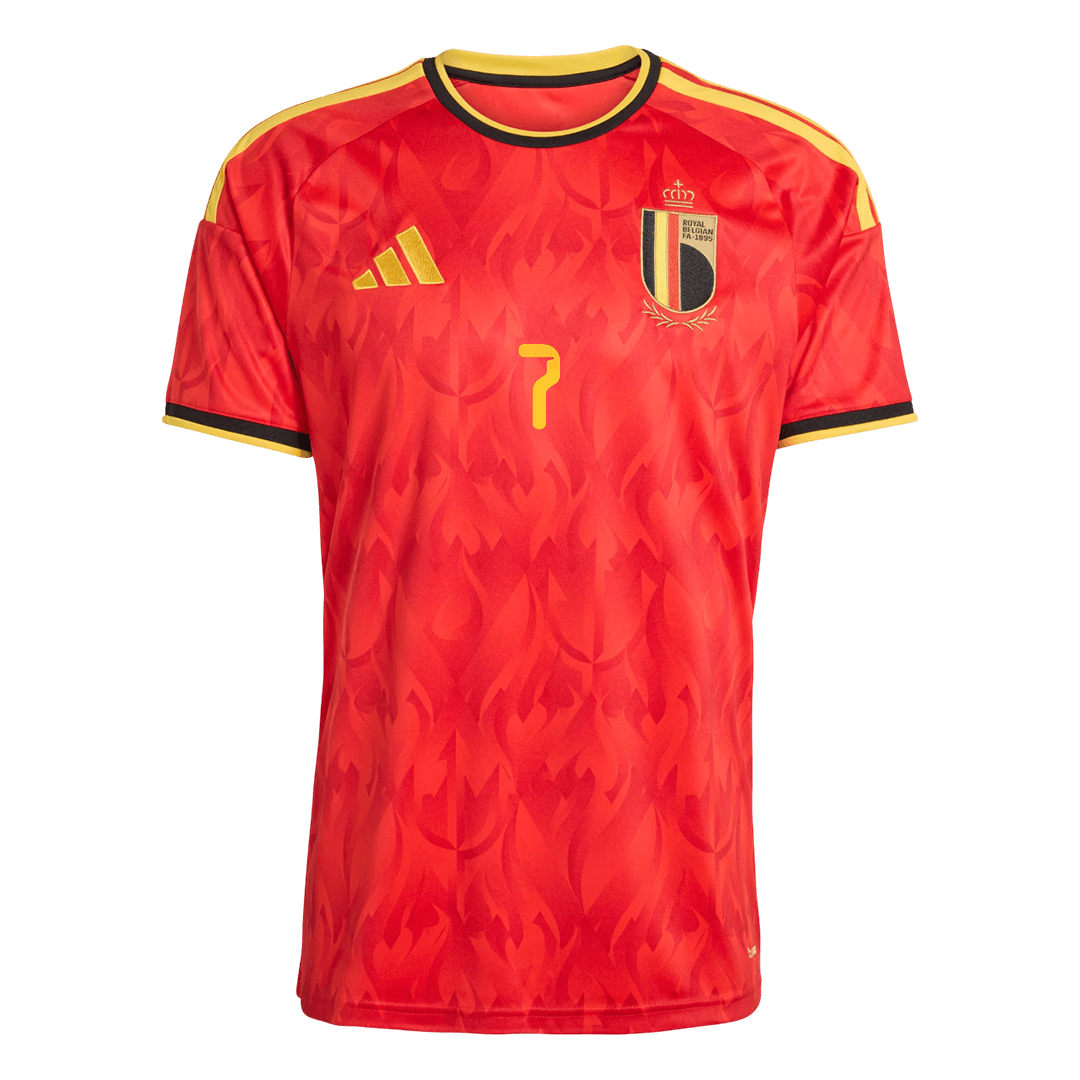 DE BRUYNE #7 Belgium Home Soccer Jersey World Cup 2026 Red - gojersey