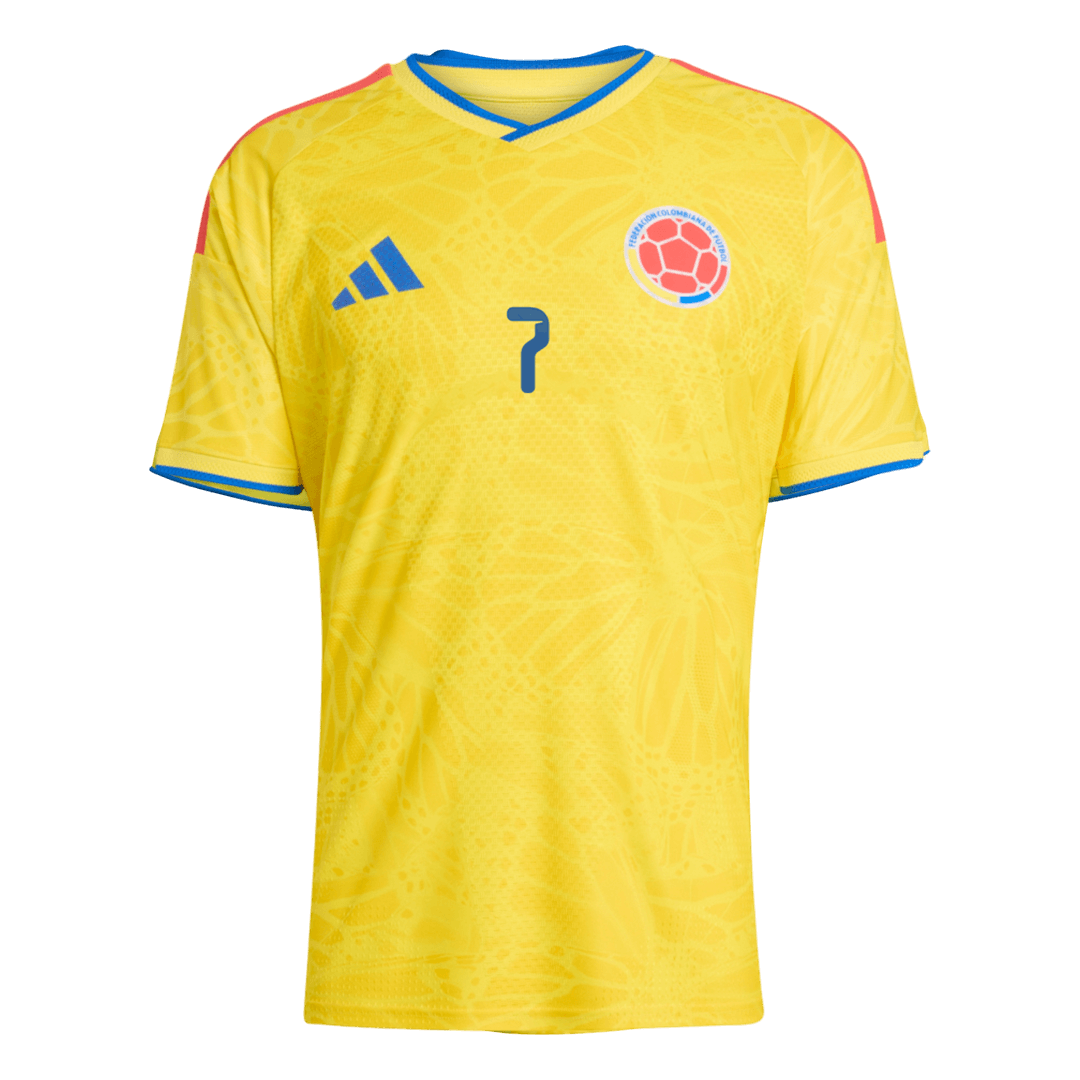 Colombia LUIS DíAZ #7 Home Soccer Jersey Authentic 2026 - gojersey