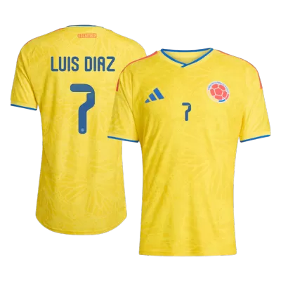 Colombia LUIS DíAZ #7 Home Soccer Jersey Authentic 2026 - gojersey