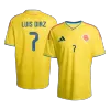 LUIS DíAZ #7 Colombia Home Soccer Jersey World Cup 2026 Yellow - gojersey