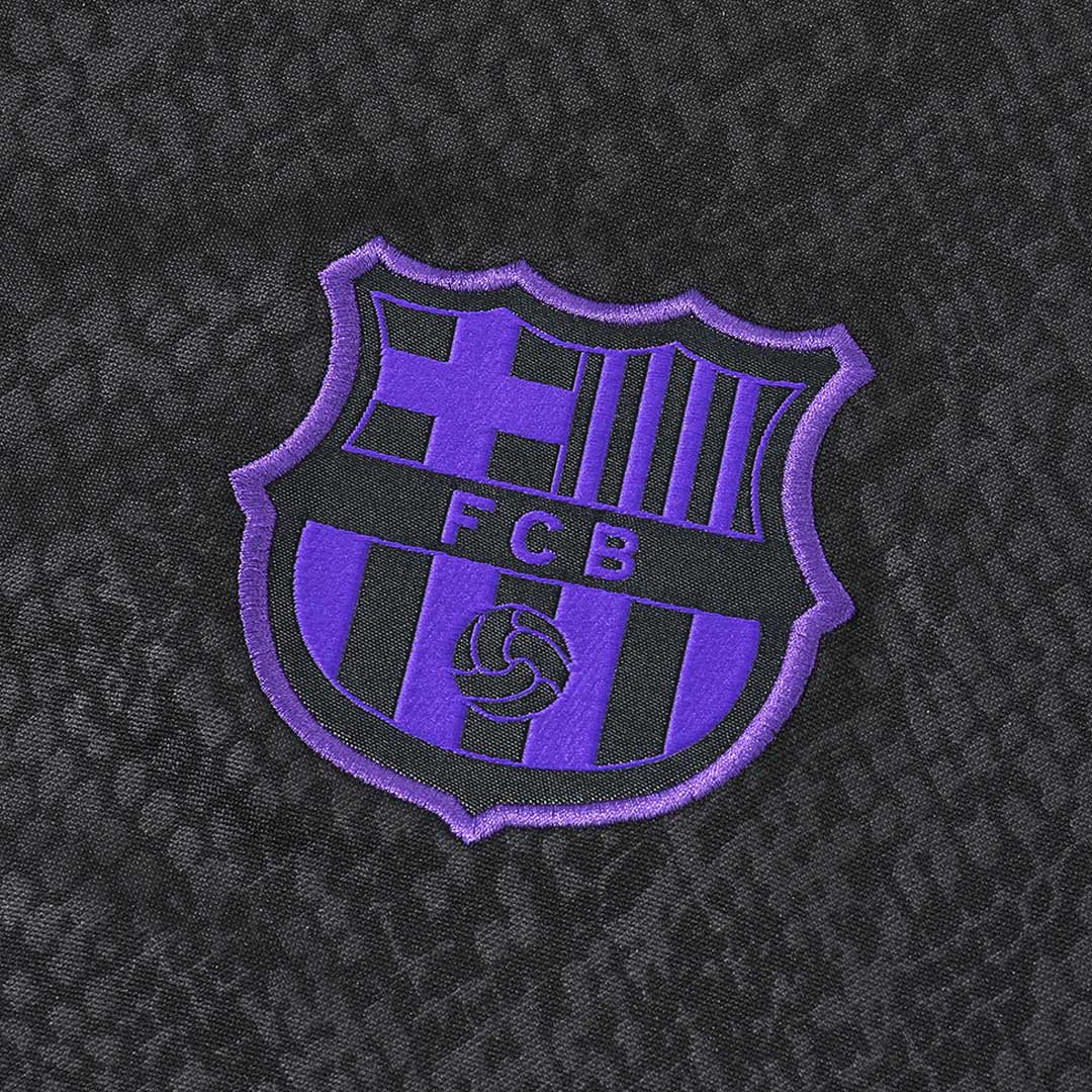 Barcelona Sweatshirt Kit 2025/26 - Black (Top+Pants) - gojersey