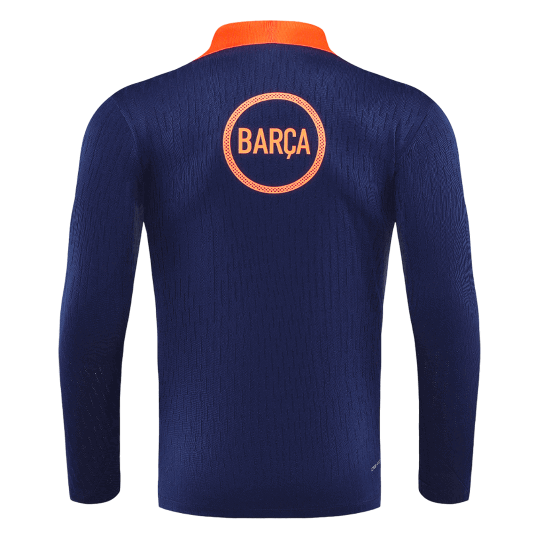 Barcelona Sweatshirt Kit 2025/26 - Black&Orange (Top+Pants) - gojersey
