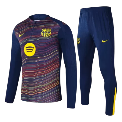 Kid's Barcelona Zipper Sweatshirt Kit(Top+Pants) 25/26 Colorful - gojersey