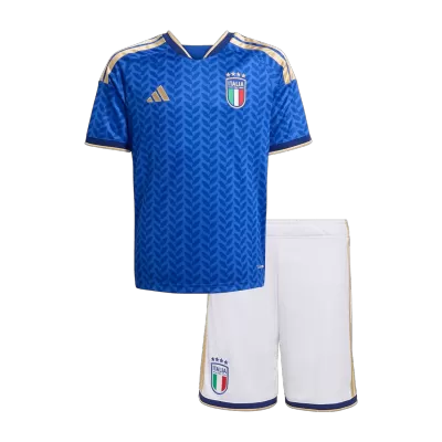 Kid's Italy Home Soccer Jersey Kit(Jersey+Shorts) 25/26 Blue - gojersey
