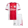 Kid's Ajax Home Soccer Jersey Kit(Jersey+Shorts) 25/26 White&Red - gojersey