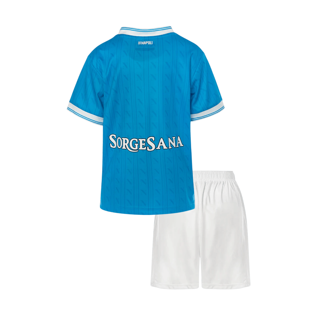 Kid's Napoli Home Soccer Jersey Kit(Jersey+Shorts) 25/26 Blue - gojersey