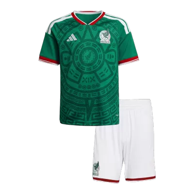 Kid's Mexico Home Soccer Jersey Kit(Jersey+Shorts) 25/26 Green - gojersey