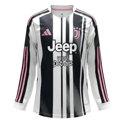Juventus Long Sleeve Home Soccer Jersey 2025/26 - gojersey