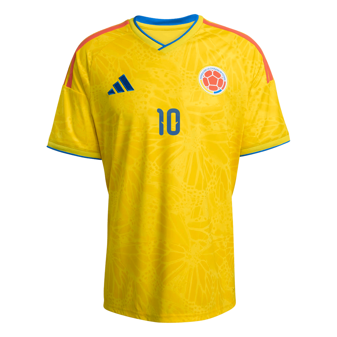 JAMES #10 Colombia Home Soccer Jersey World Cup 2026 Yellow - gojersey