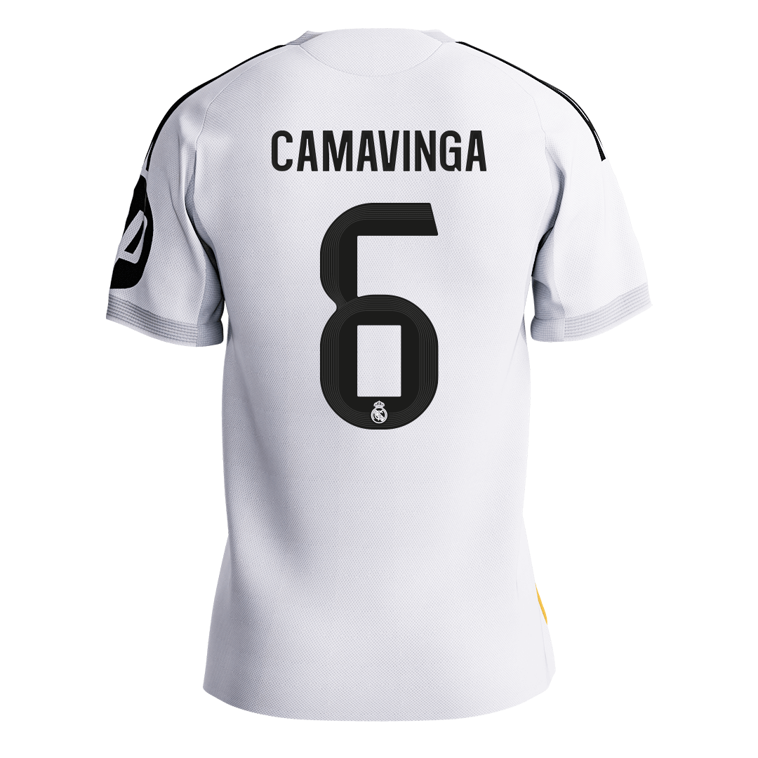 CAMAVINGA #6 Authentic Real Madrid Home Soccer Jersey 2025/26 White - gojersey