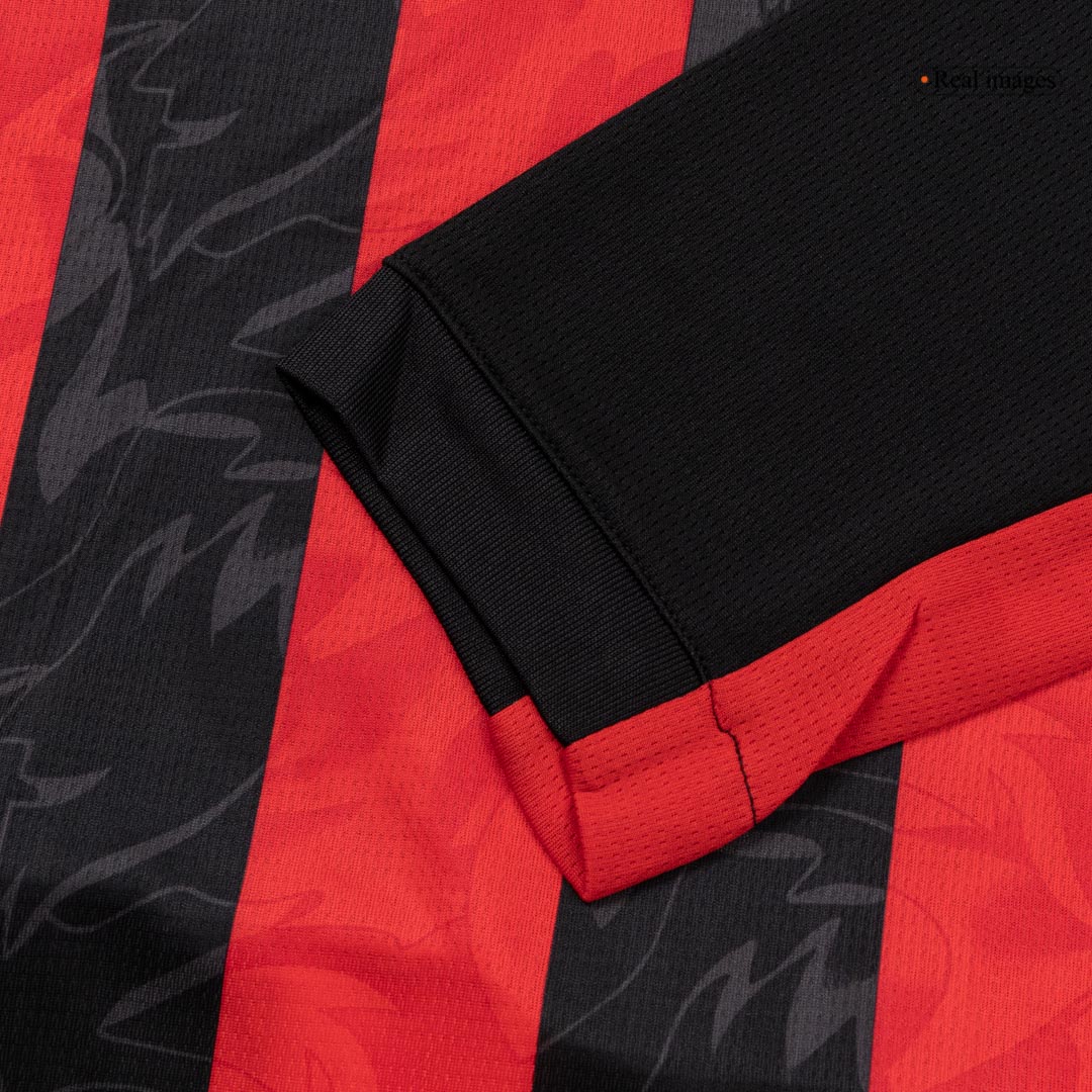 AC Milan Long Sleeve Home Soccer Jersey 2025/26 - gojersey