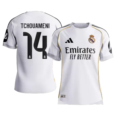TCHOUAMENI #14 Authentic Real Madrid Home Soccer Jersey 2025/26 White - gojersey