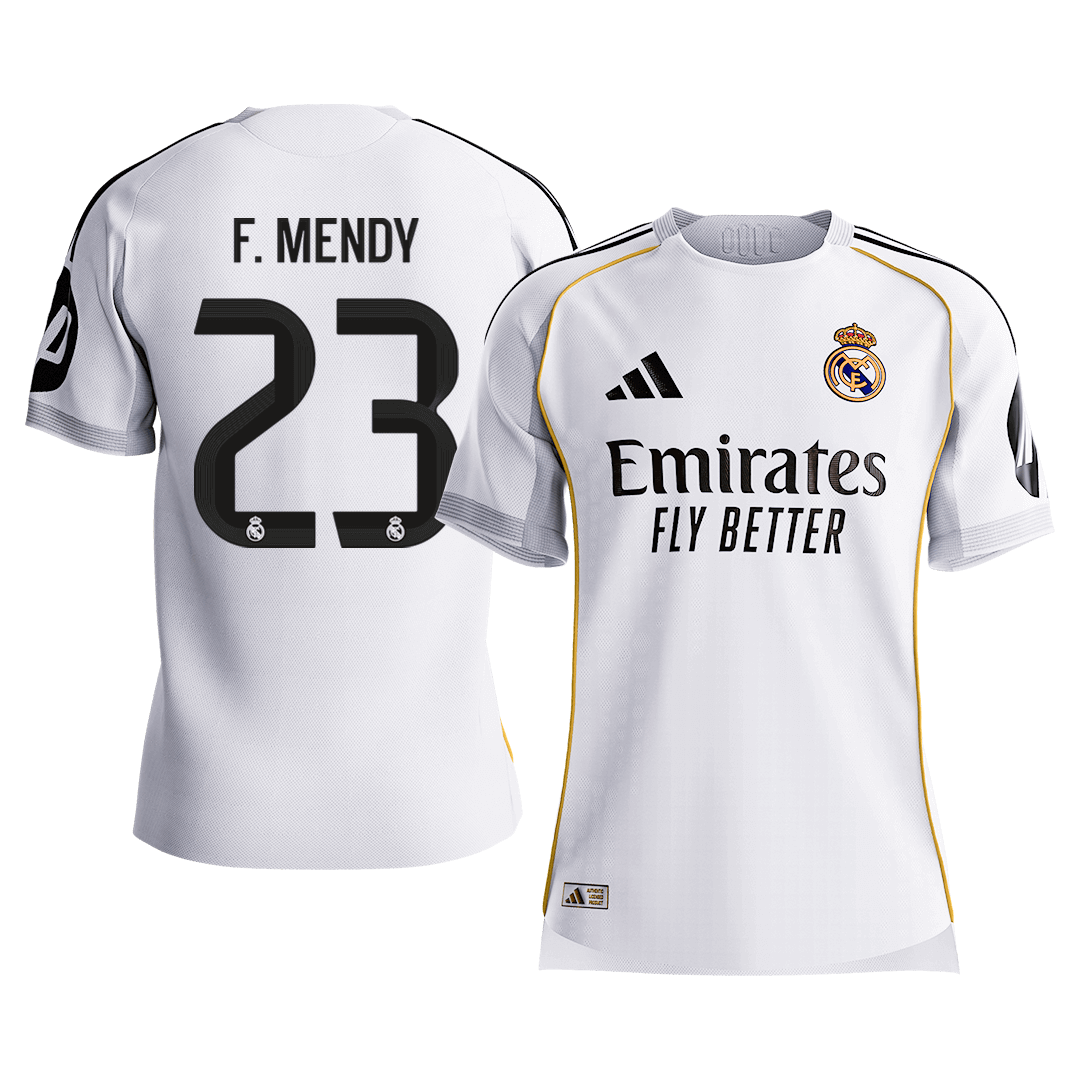 F.MENDY #23 Authentic Real Madrid Home Soccer Jersey 2025/26 White - gojersey