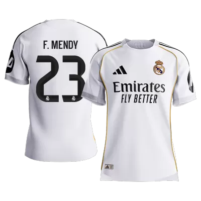 F.MENDY #23 Authentic Real Madrid Home Soccer Jersey 2025/26 White - gojersey
