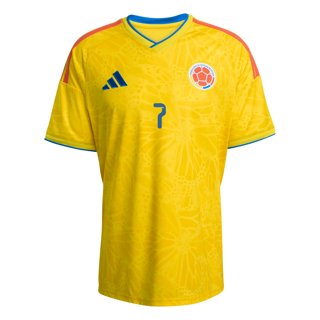 LUIS DíAZ #7 Colombia Home Soccer Jersey World Cup 2026 Yellow - gojersey