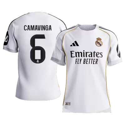 CAMAVINGA #6 Authentic Real Madrid Home Soccer Jersey 2025/26 White - gojersey