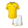 Kid's Colombia Home Soccer Jersey Kit(Jersey+Shorts) World Cup 2026 Yellow - gojersey