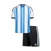 Kid's Argentina Home Soccer Jersey Kit(Jersey+Shorts) 25/26 Blue&White - gojersey