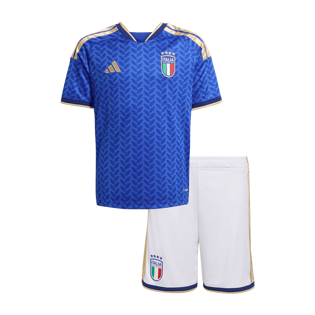 Kid's Italy Home Soccer Jersey Kit(Jersey+Shorts) 25/26 Blue - gojersey