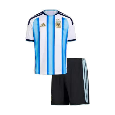 Kid's Argentina Home Soccer Jersey Kit(Jersey+Shorts) 25/26 Blue&White - gojersey
