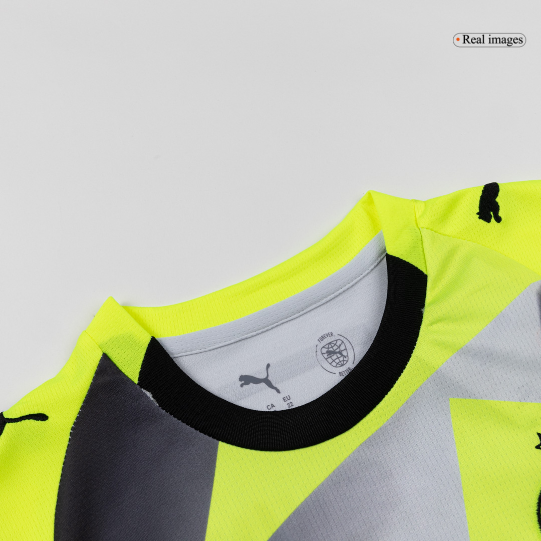 25/26 Kid's Borussia Dortmund Away Kit(Jersey+Shorts) Gray - gojersey