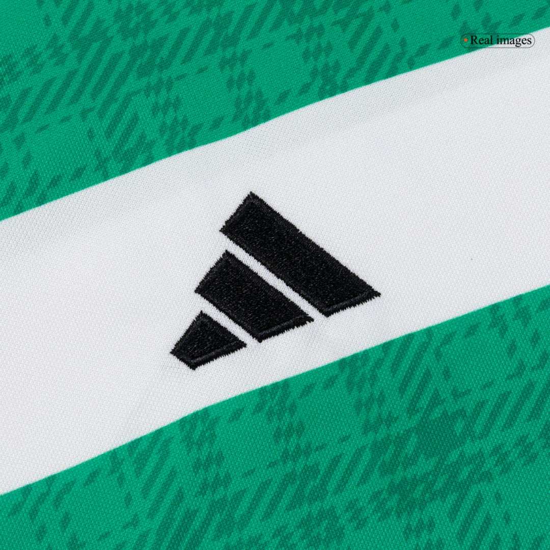 25/26 Green&White Kid's Celtic Home Soccer Jersey Kit(Jersey+Shorts) - gojersey