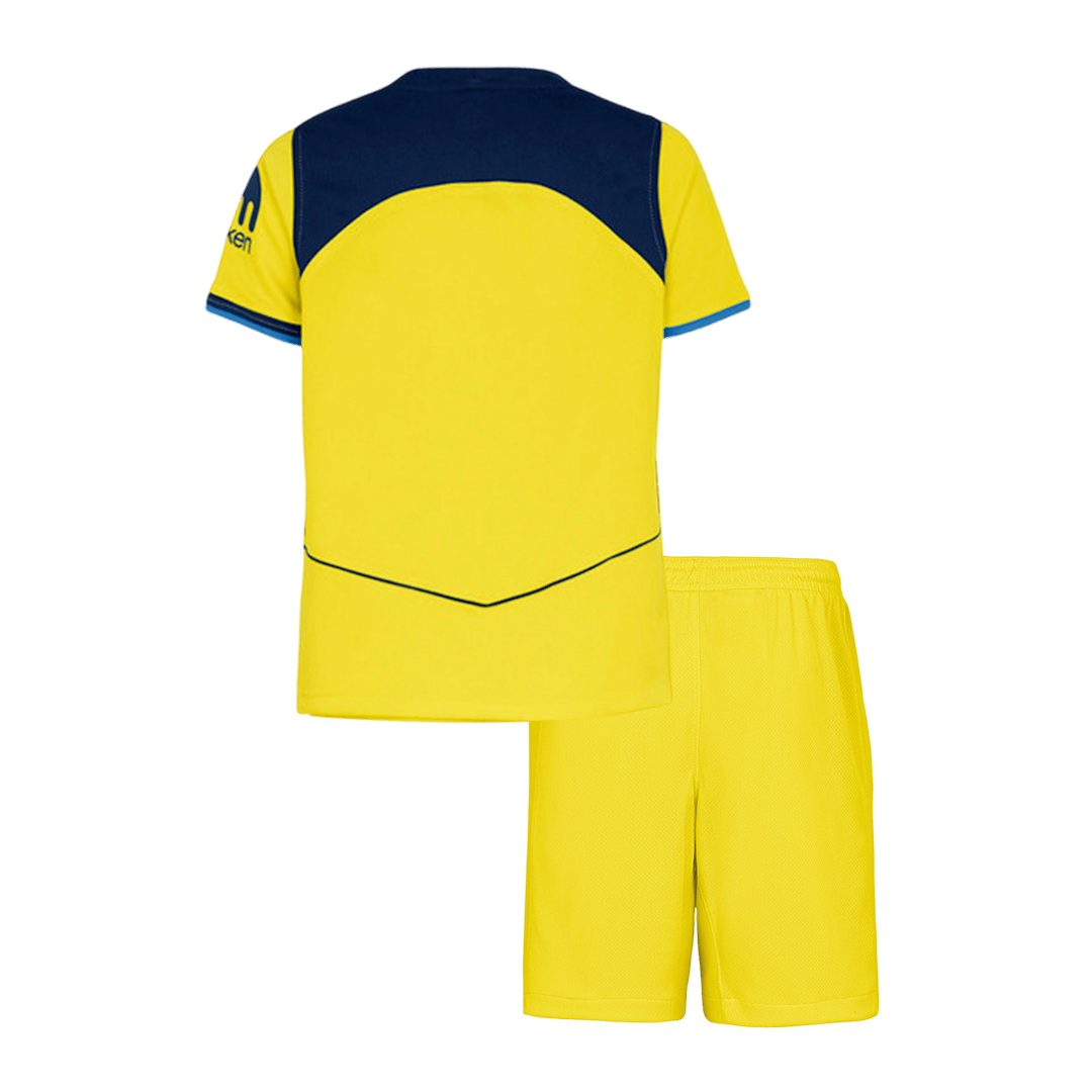 Kid's Tottenham Hotspur Third Soccer Jersey Kit(Jersey+Shorts) 25/26 Yellow - gojersey