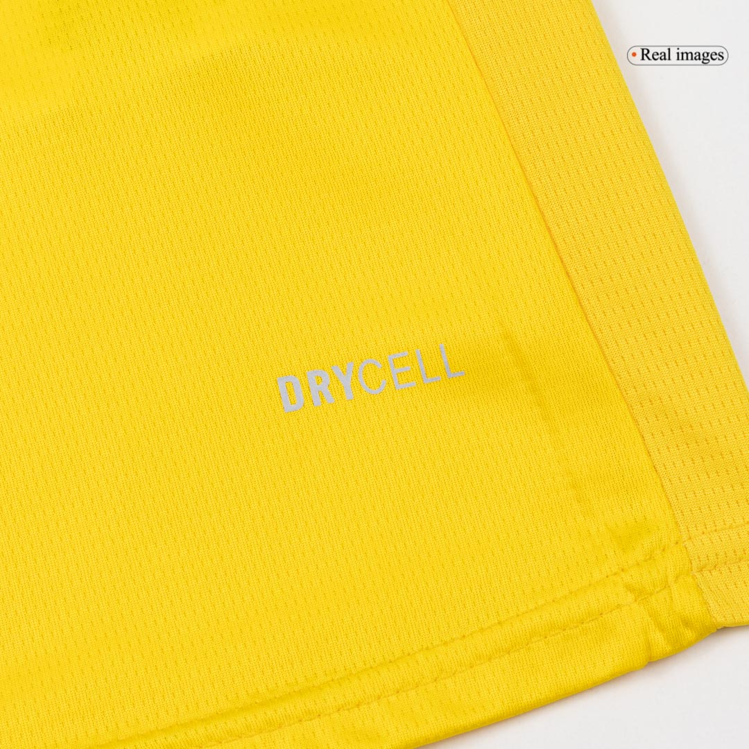 25/26 Kid's Borussia Dortmund Home Soccer Jersey Kit(Jersey+Shorts) Yellow - gojersey