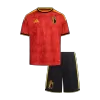 Kid's Belgium Home Soccer Jersey Kit(Jersey+Shorts) 25/26 Red - gojersey