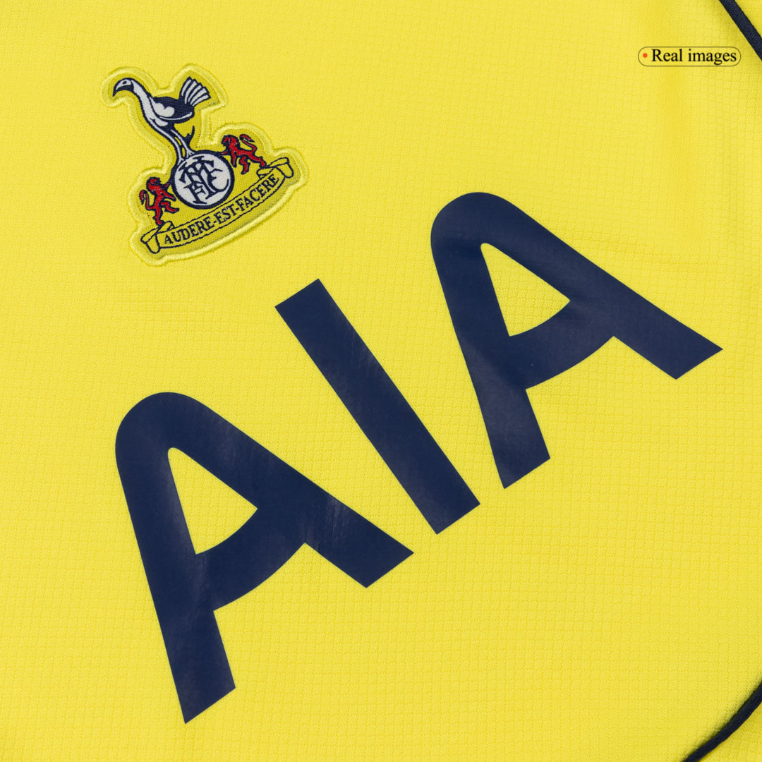 Kid's Tottenham Hotspur Third Soccer Jersey Kit(Jersey+Shorts) 25/26 Yellow - gojersey