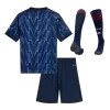 Kid's Arsenal Away Soccer Jersey Kit(Jersey+Shorts+Socks) 2025/26 Blue - gojersey